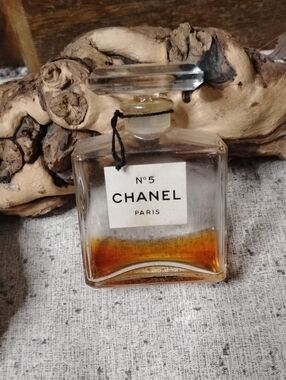 Vintage Channel #5 Clear Glass Bottle